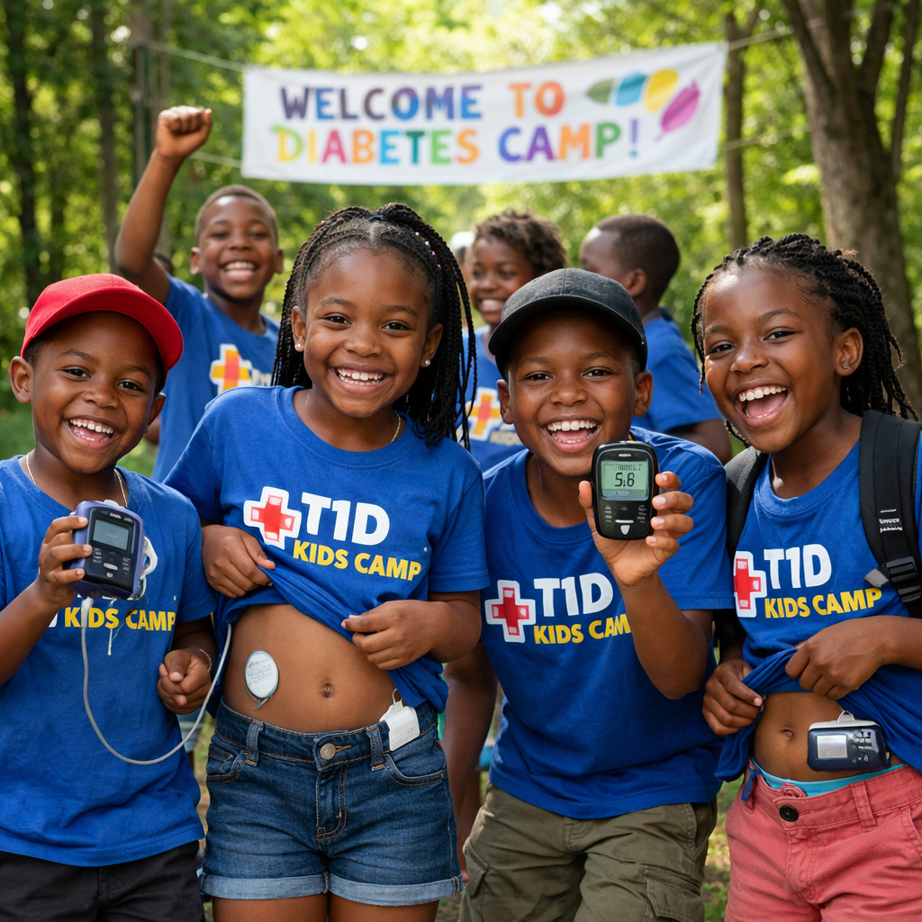 T1D kids camp african kids-1